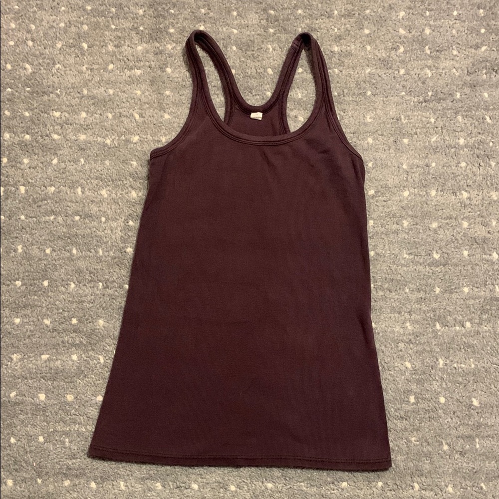 Lululemon micro-rib purple tank